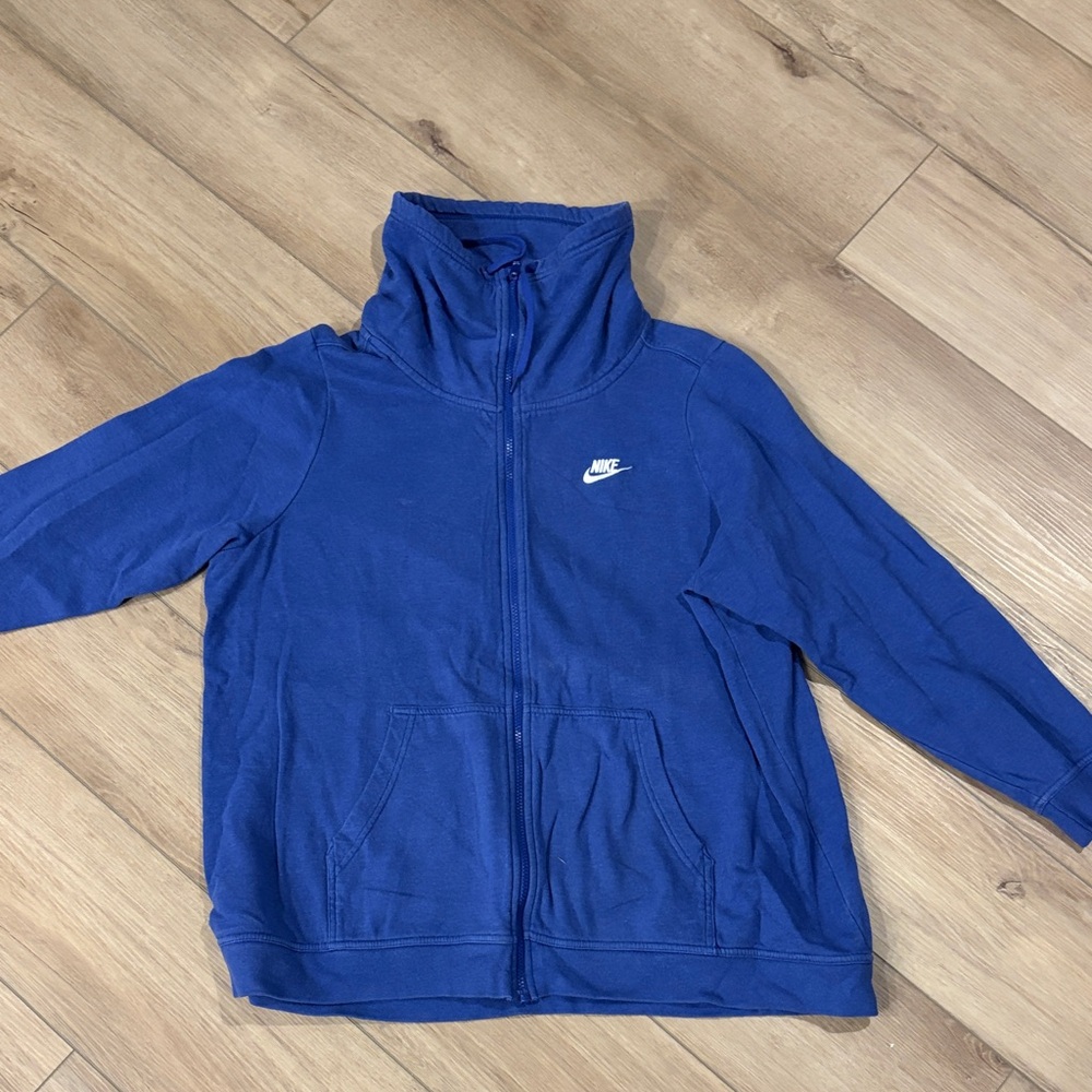 Nike Blue and Tan Hoodie